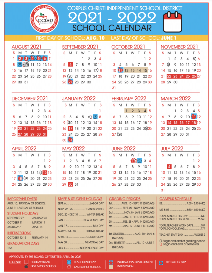 Ecisd Calendar 2022 23 Ccisd 2021-22 Calendar – The Texan Times