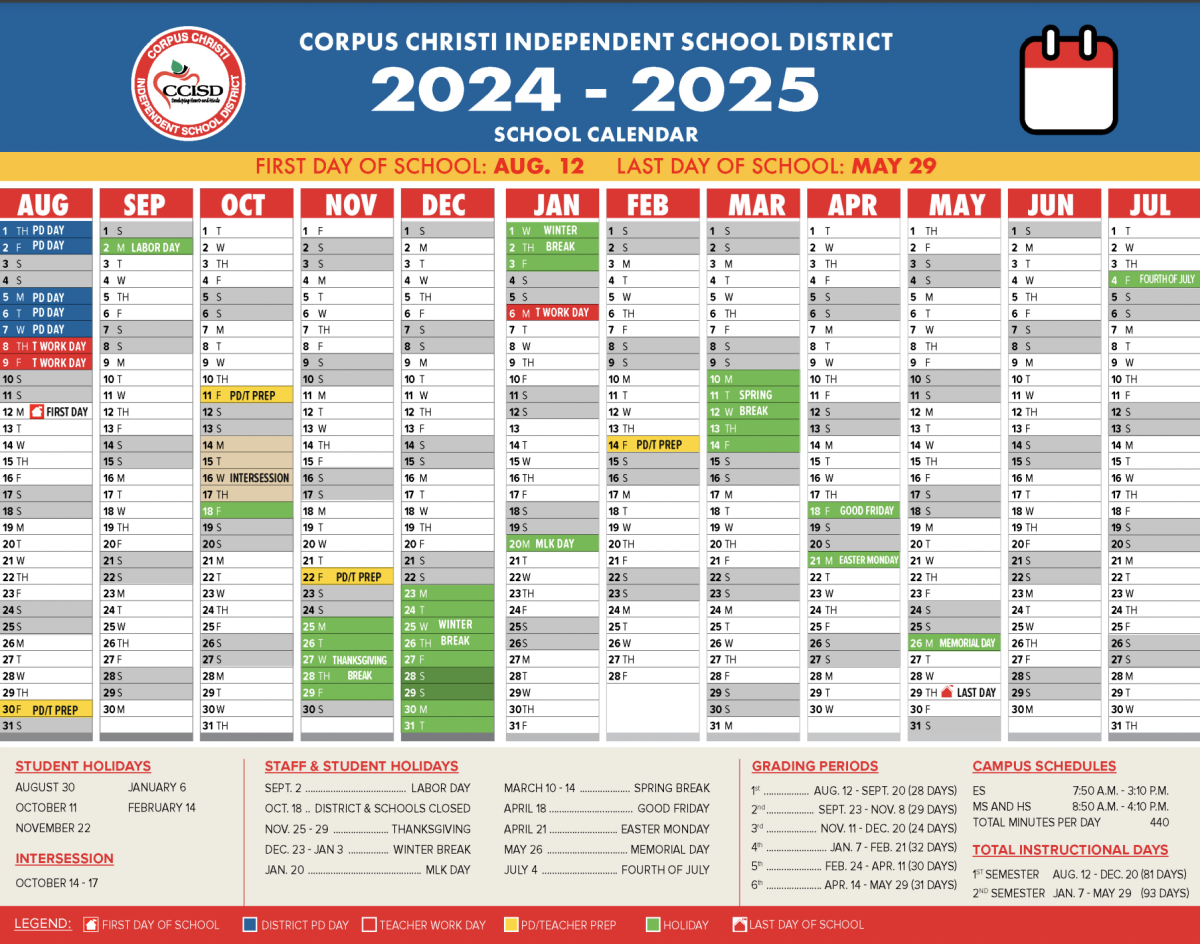 CCISD 2024-2025 School Calendar