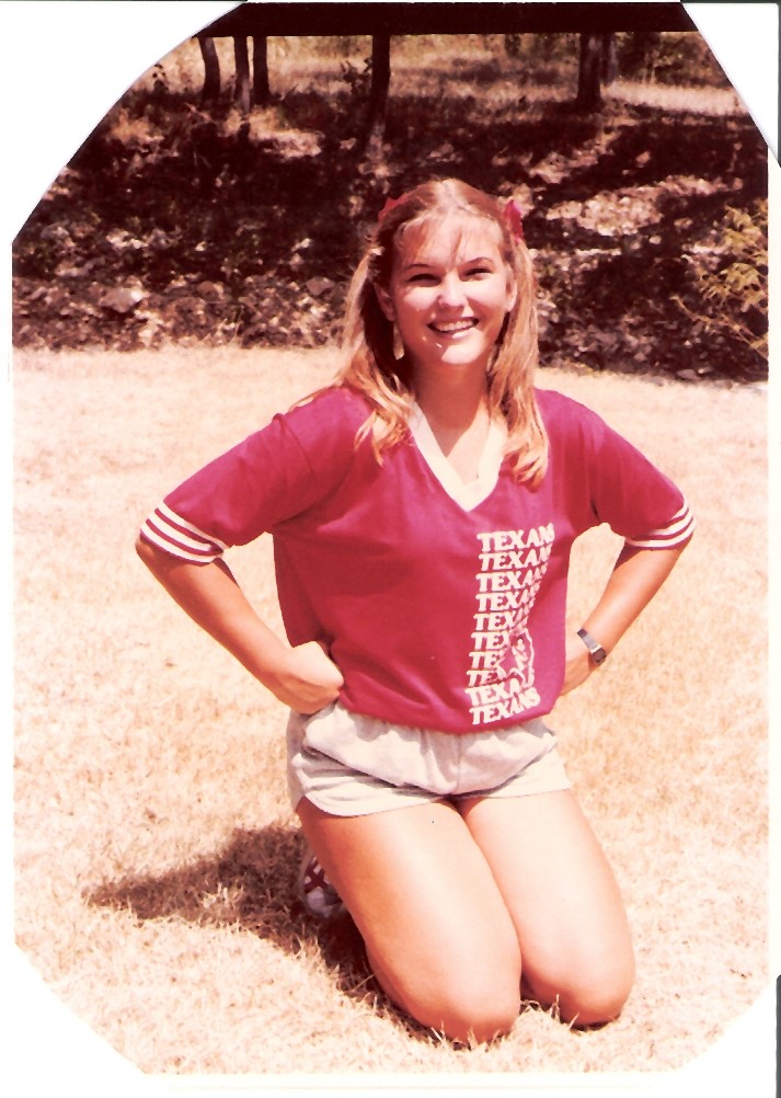 A photo of Ms. Hamilton when she won Most Outstanding Cheerleader in the State of Texas in 1982!