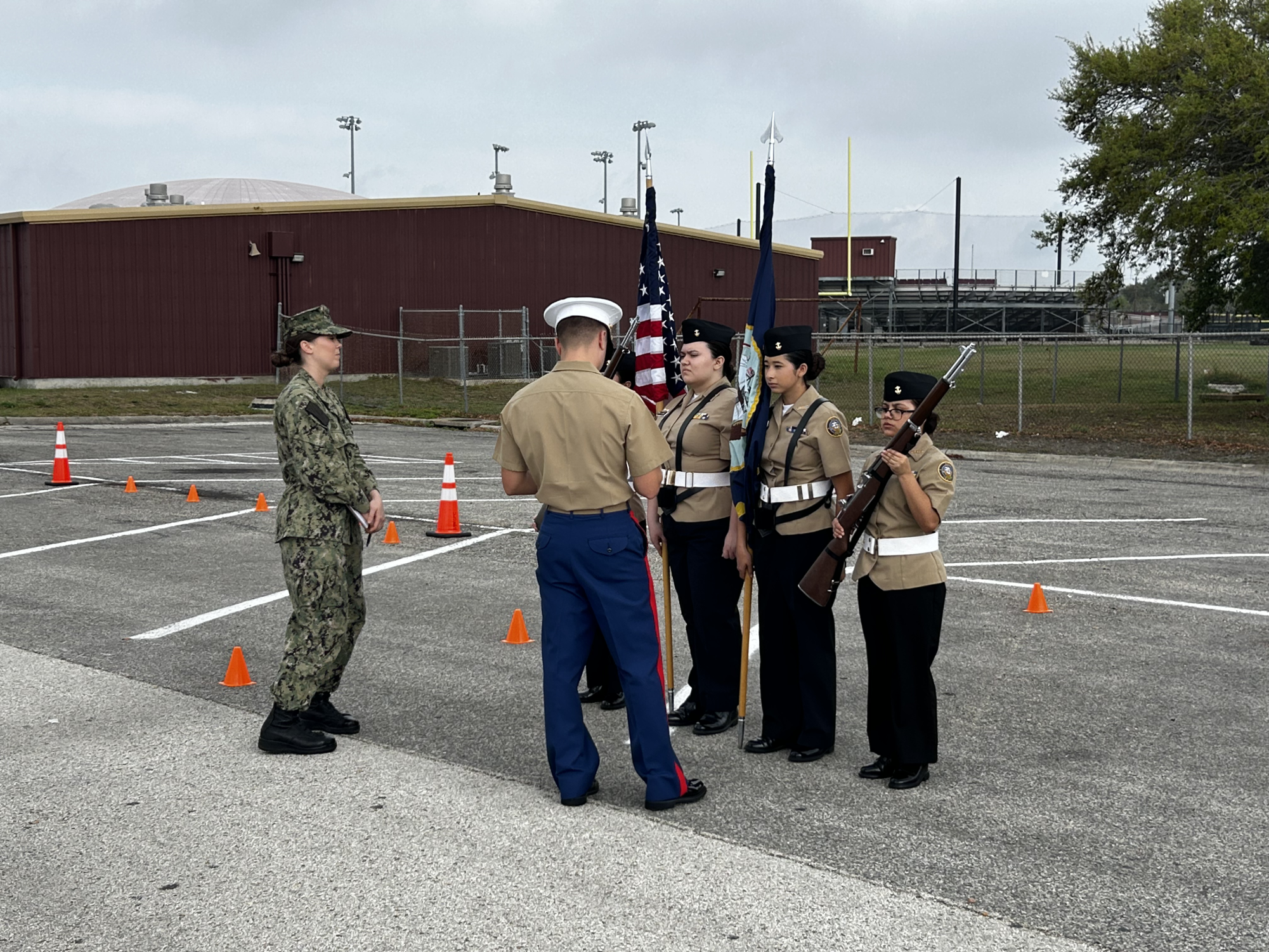 NJROTC Female Color Guard Showcases Discipline, Placing Sixth at STOGI Competition