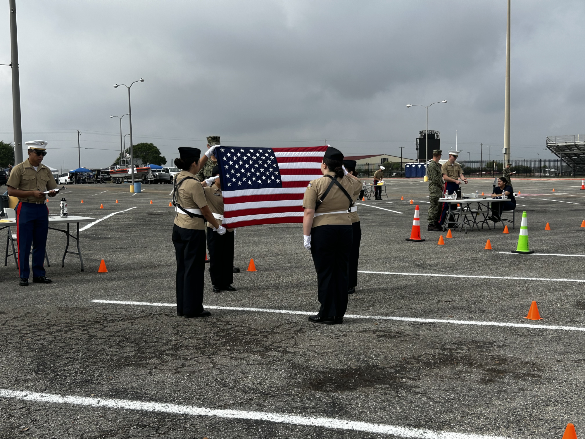 NJROTC Female Color Guard Showcases Discipline, Placing Sixth at STOGI Competition