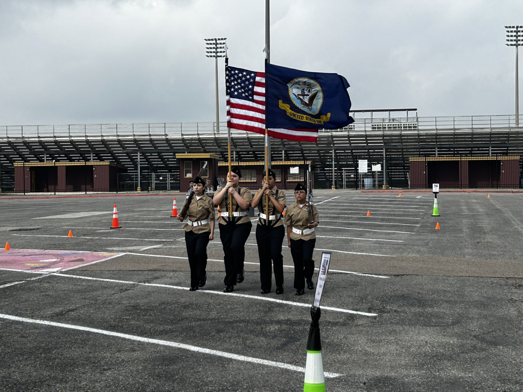 NJROTC Female Color Guard Showcases Discipline, Placing Sixth at STOGI Competition