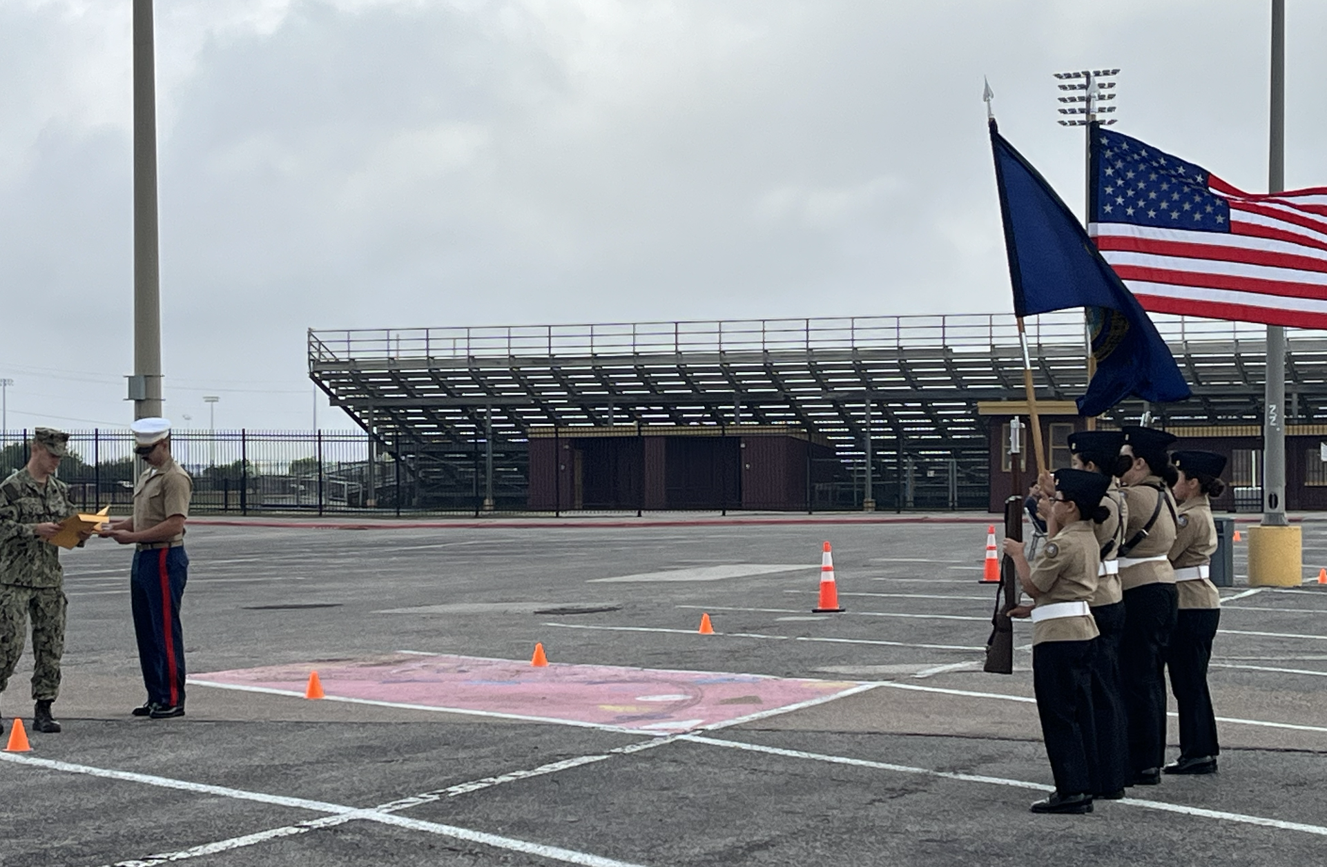 NJROTC Female Color Guard Showcases Discipline, Placing Sixth at STOGI Competition