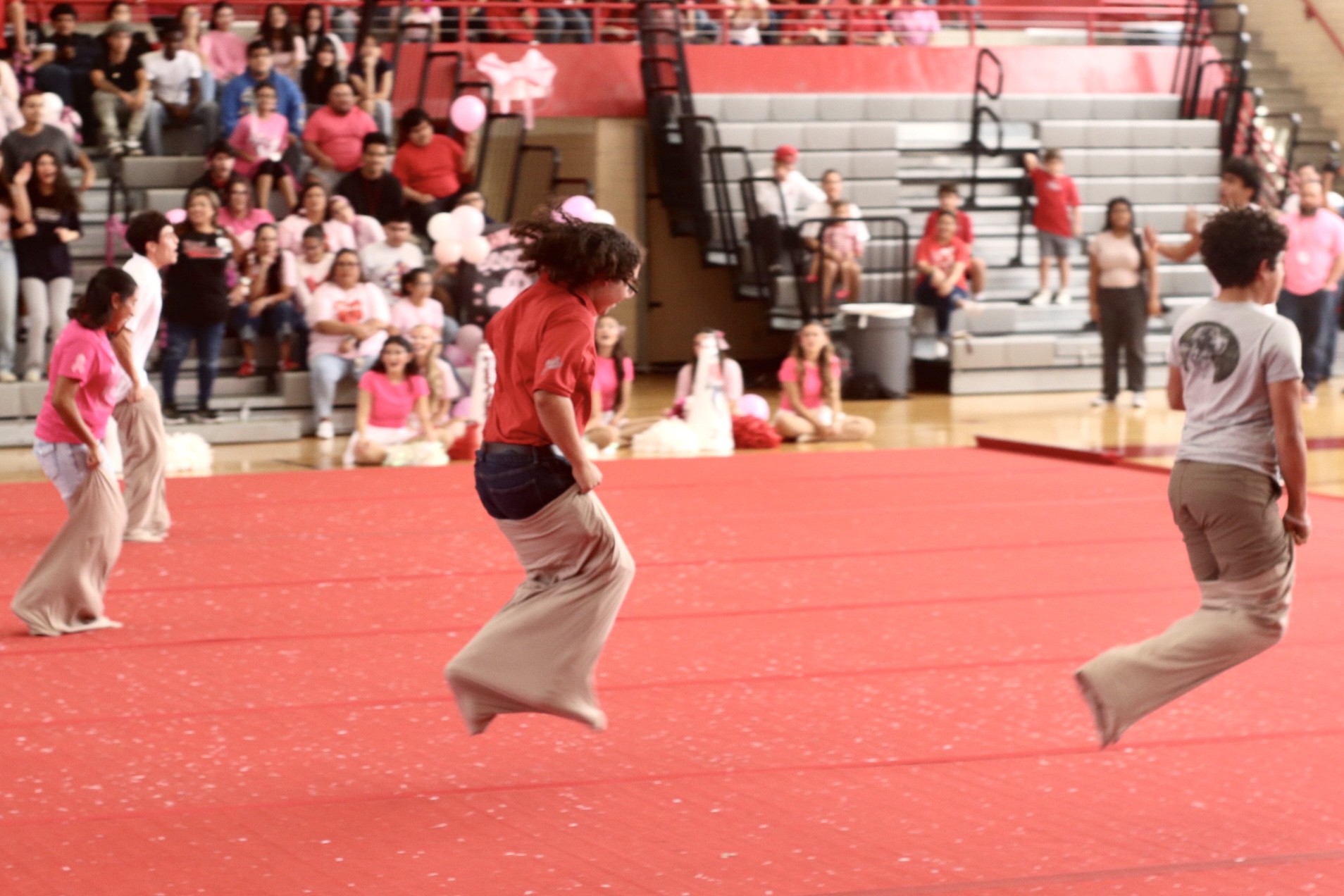School Spirit on Display At Pink Out Pep Rally
