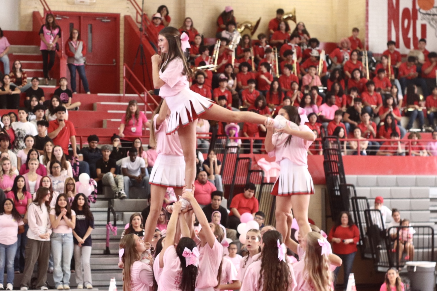 School Spirit on Display At Pink Out Pep Rally