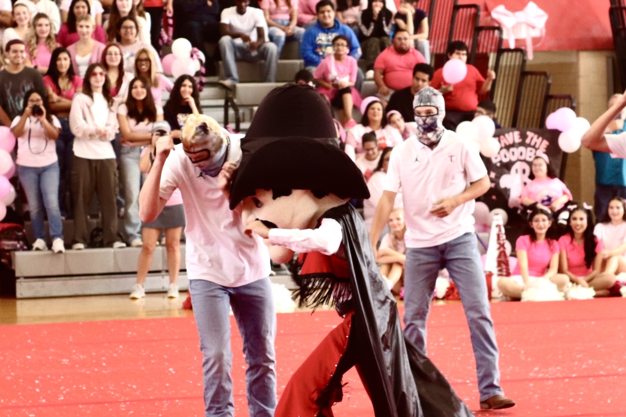 School Spirit on Display At Pink Out Pep Rally