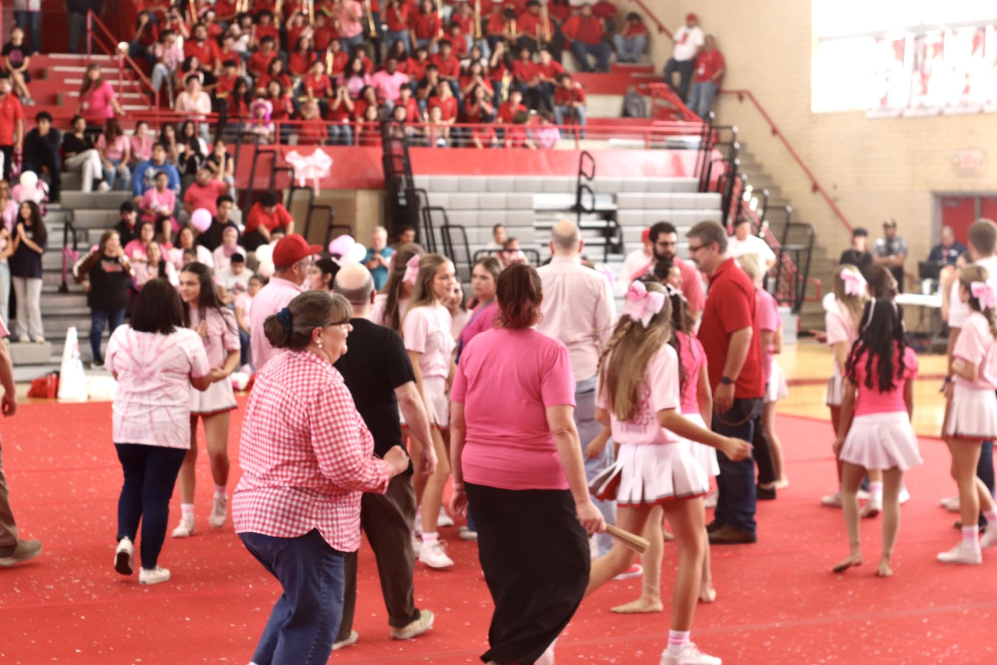 School Spirit on Display At Pink Out Pep Rally