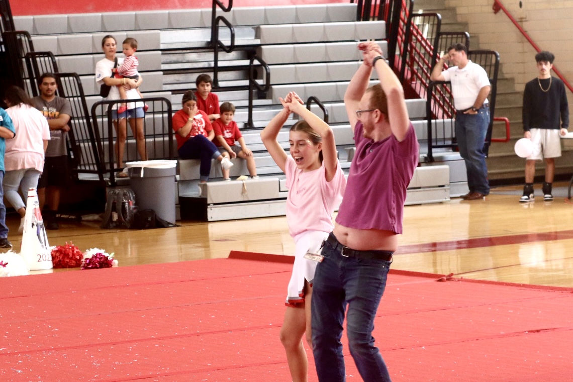 School Spirit on Display At Pink Out Pep Rally