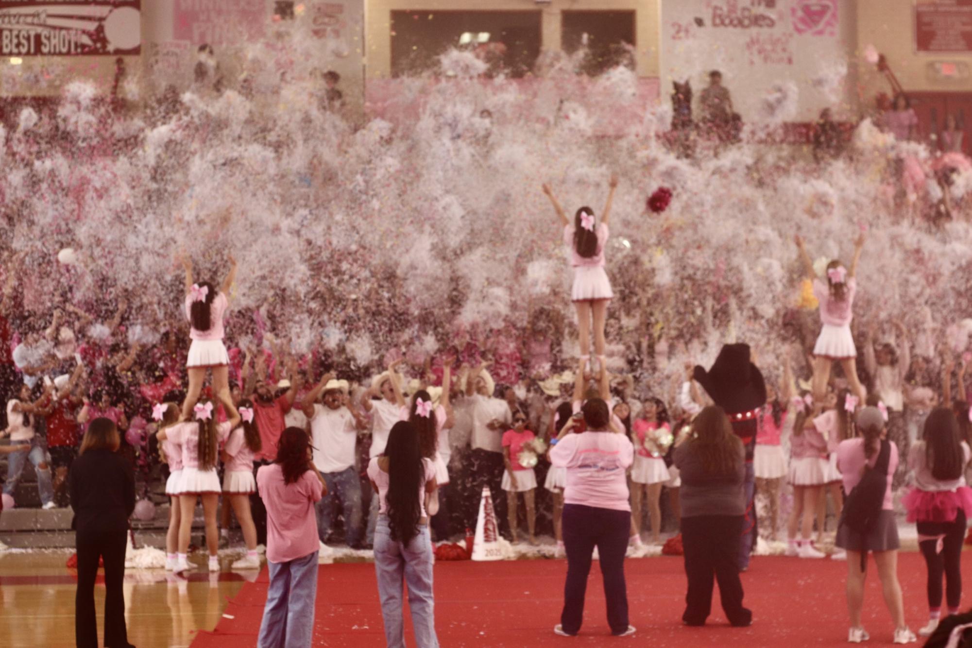 School Spirit on Display At Pink Out Pep Rally